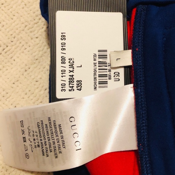 ❌SOLD❌🔥NEW🔥GUCCI SALE 🔥GUCCI WEB TRACK PANTS - Picture 7 of 8